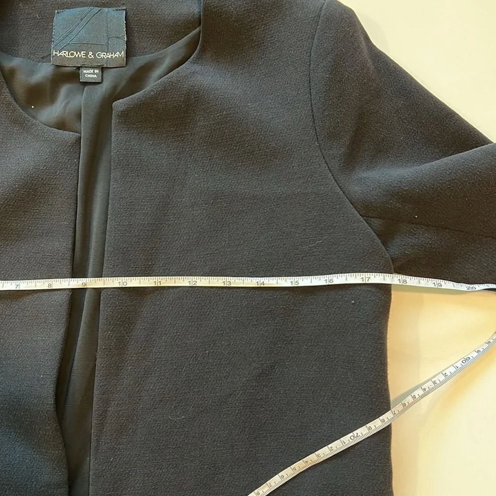 Harlowe and Graham - XS, black structured‎ jacket